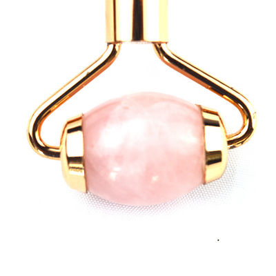 Roller facial anti-envelhecimento Rosa Quartz Gua Sha Roller de massagem para acessório facial