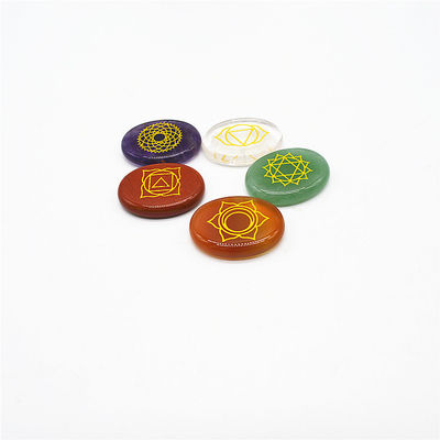 7 Chakra Stone sets Reiki Cristais Chakra Stones para Suporte de Cura Tamanho personalizado OEM