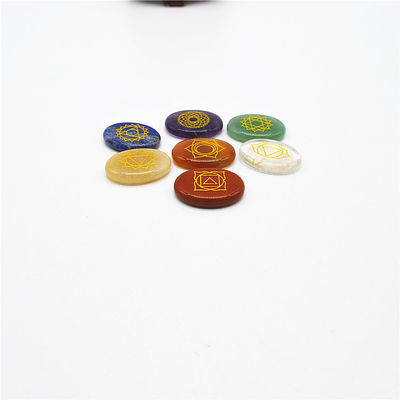7 Chakra Stone sets Reiki Cristais Chakra Stones para Suporte de Cura Tamanho personalizado OEM