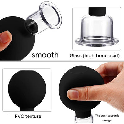 Conjunto de copos faciais de silicone de PVC para lifting facial e tensão da pele Disponível Logotipo de maquiagem Canister Cups de vácuo