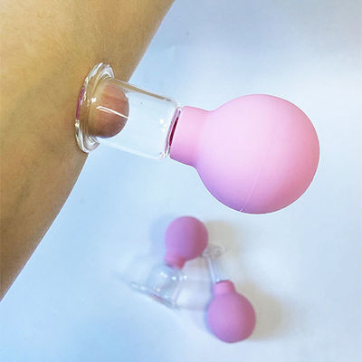 Conjunto de copos faciais de silicone de PVC para lifting facial e tensão da pele Disponível Logotipo de maquiagem Canister Cups de vácuo