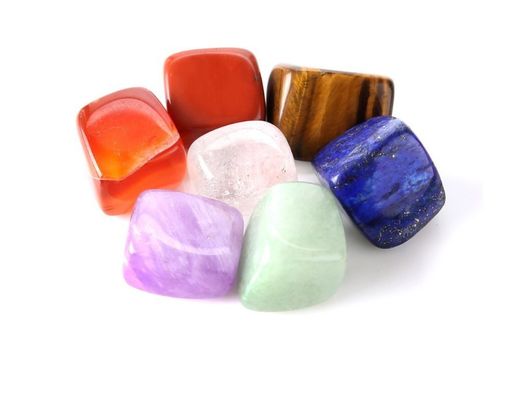 2023 Pedra de Cura Natural de Cristal Gravura Chakra Conjuntos com Estilo Religioso Índia Característica Regional