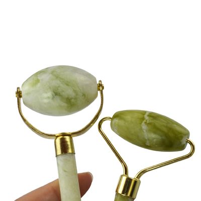 Massagista Facial Massagem Facial Dupla Cabeça Face Natural Beauty Guasha Massagem Ferramenta Jade Roller Massagista fino Ferramenta de relaxamento