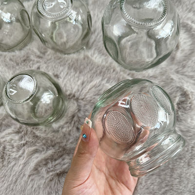 Dimensão personalizada 12pcs Cupping Glass Massage Cupping Therapy Set Cupping Therapy Dispositivo Massage Glass Fire