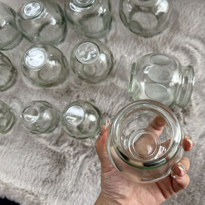 Dimensão personalizada 12pcs Cupping Glass Massage Cupping Therapy Set Cupping Therapy Dispositivo Massage Glass Fire