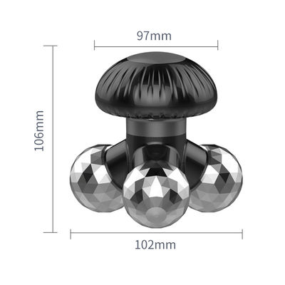 Massagista elétrico em forma de cogumelo de uso múltipla Dispositivo de massagem por vibração portátil com fonte de alimentação ligada
