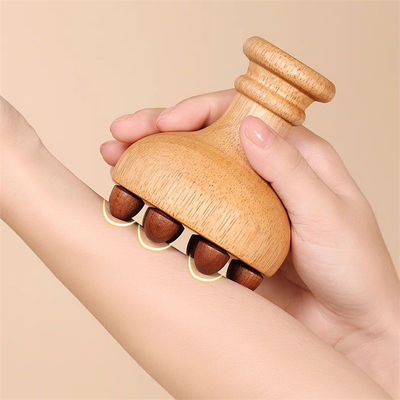 Massagem de corpo inteiro Manutenção de carvalho Corpo Meridiano Escova de massagem Corpo Gua Sha Massagista Peito de massagem escalpa Com airbag