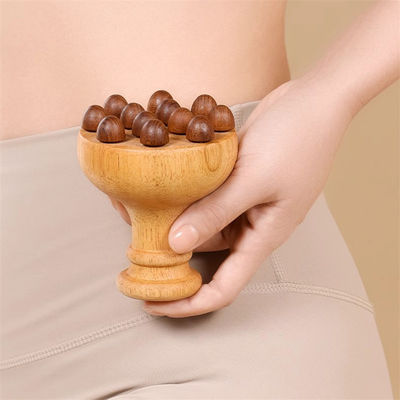 Massagem de corpo inteiro Manutenção de carvalho Corpo Meridiano Escova de massagem Corpo Gua Sha Massagista Peito de massagem escalpa Com airbag