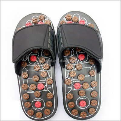 2020 Pedra de Jade Cuidados de Saúde Cura Acupuntura Sapatos Massagem de Couro Original Sapatilhas para Sapatos Massagem Natural de Pés