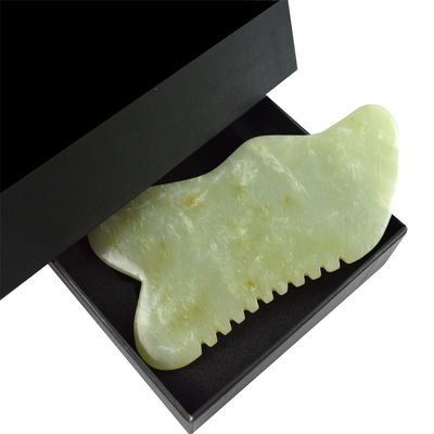 9.2*4.6cm Gua Sha Facial Tool Natural Xiuyan Jade Stone Board para SPA Tratamento de Acupuntura OEM/ODM aceitável