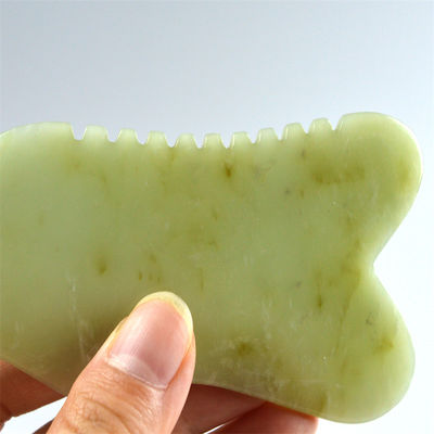 9.2*4.6cm Gua Sha Facial Tool Natural Xiuyan Jade Stone Board para SPA Tratamento de Acupuntura OEM/ODM aceitável