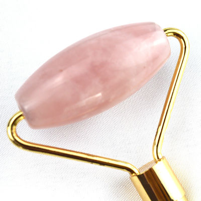 Resina Rosa Quartz Massagista Facial Equipamento de Massagem Facial Jade Roller para Antienvelhecimento e Rejuvenescimento da Pele