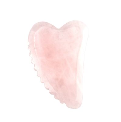Ferramentas de massagem em forma de coração Rosa Quartz Gua Sha para massagem muscular eficaz