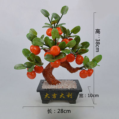 Decorações únicas de pedra de jade Fengshui Ideal para decoração doméstica de alta qualidade