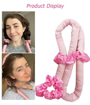 Roller de seda macia para o cabelo, roller de cabelo livre de calor, roller de cabelo para cabelo comprido