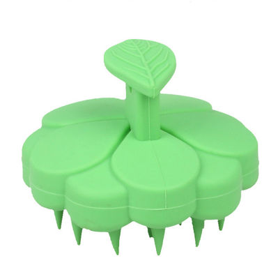 Massagista de cabelo de silicone macio, shampoo, escova de massagem capilar, escova de limpeza capilar com suporte a logotipo personalizado