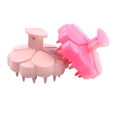Massagista de cabelo de silicone macio, shampoo, escova de massagem capilar, escova de limpeza capilar com suporte a logotipo personalizado