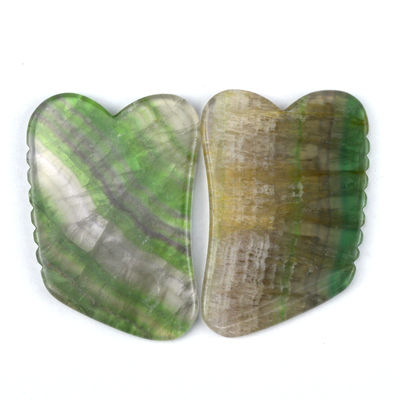 Massagem Pedra Cuidado da Pele Florito do Arco-íris Natural Gua Sha Tabela para Massagem Capilar e Facial