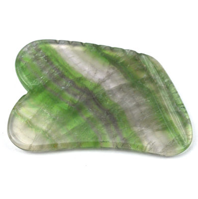 Massagem Pedra Cuidado da Pele Florito do Arco-íris Natural Gua Sha Tabela para Massagem Capilar e Facial