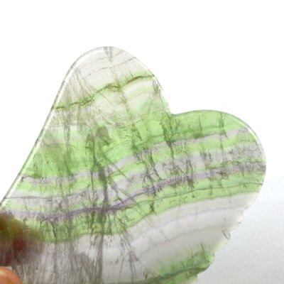 Massagem Pedra Cuidado da Pele Florito do Arco-íris Natural Gua Sha Tabela para Massagem Capilar e Facial