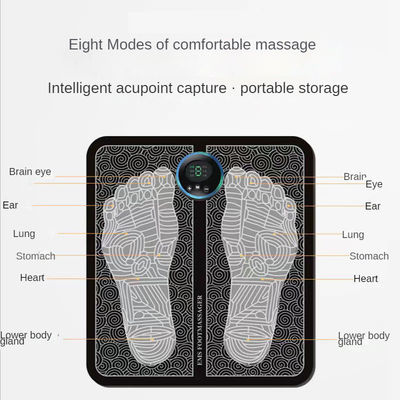 Eletrodoméstico de massagem de pés estofado Pad de moldagem de músculo do pé para relaxamento e alívio dos pés
