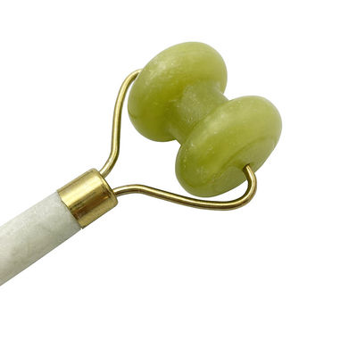 Supostamente Xiuyan Jade Massage Roller para o aperto da pele facial e redução de círculos escuros
