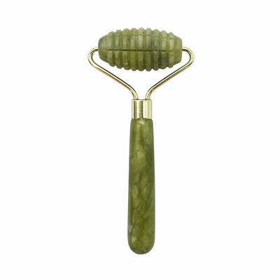 Single Head Spiked Facial Massage Jade Roller para Anti Aging Face Beauty com 100% Natural Jade Stone e Logotipo Personalizado
