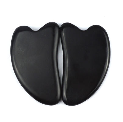 2024 Black Bian Stone Heart Shape Gua Sha Massage Tool Disponível Logo Massager para Spa Relaxante Meditação