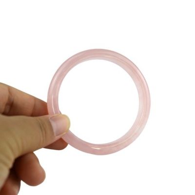 Logotipo personalizado DisponívelD Natural Rosa Quartz Pulseira Pulseiras Para Mulheres Pulseira De Moda Para Amor