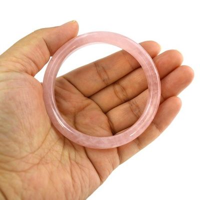 Logotipo personalizado DisponívelD Natural Rosa Quartz Pulseira Pulseiras Para Mulheres Pulseira De Moda Para Amor