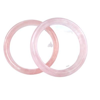 Logotipo personalizado DisponívelD Natural Rosa Quartz Pulseira Pulseiras Para Mulheres Pulseira De Moda Para Amor