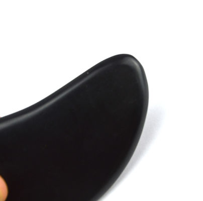 2024 Black Bian Stone Heart Shape Gua Sha Massage Tool Disponível Logo Massager para Spa Relaxante Meditação