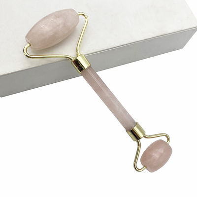 Perfecore Jade Roller Beauty Rose Quartz Guasha Roller Face Neck Gua sha Massage Tool Stone para artesanato feito à mão e cuidados da pele