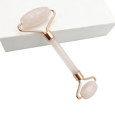 Perfecore Jade Roller Beauty Rose Quartz Guasha Roller Face Neck Gua sha Massage Tool Stone para artesanato feito à mão e cuidados da pele