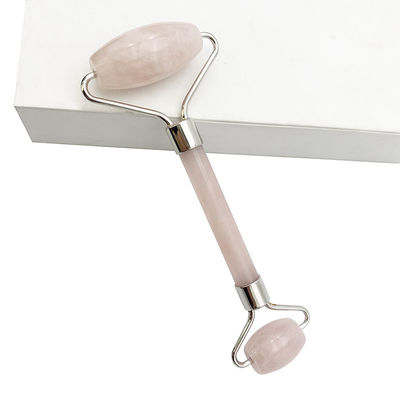 Perfecore Jade Roller Beauty Rose Quartz Guasha Roller Face Neck Gua sha Massage Tool Stone para artesanato feito à mão e cuidados da pele