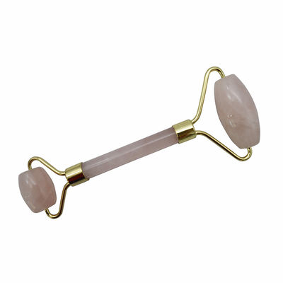 Perfecore Jade Roller Beauty Rose Quartz Guasha Roller Face Neck Gua sha Massage Tool Stone para artesanato feito à mão e cuidados da pele