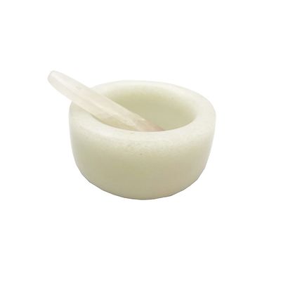 Técnica Polished Natural White Jade Mask Bowl e Spatula Set para a consistência perfeita da máscara