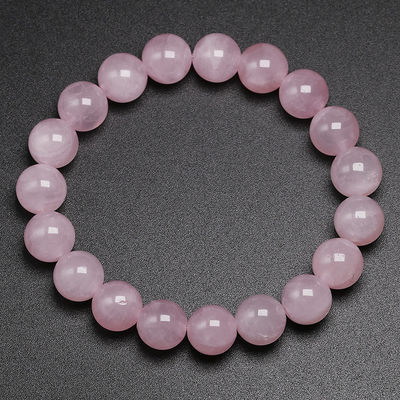 Feng Shui Rosa Quartz Pulseira para Mulheres Pedra Natural Manual Chakra Joias Dom