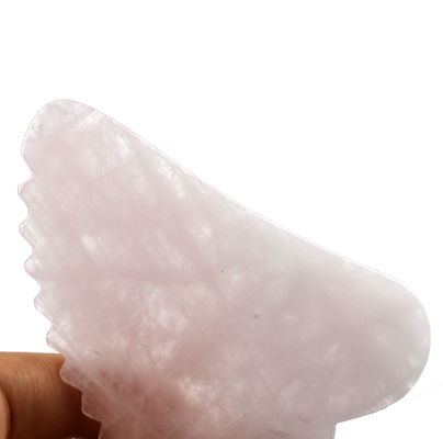 Tabuleiro Gua Sha de Quartz Rosa de Forma Personalizada