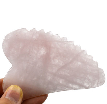 Tabuleiro Gua Sha de Quartz Rosa de Forma Personalizada