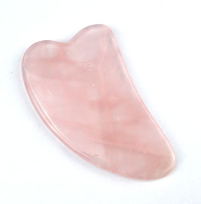 Escrava de Gua Sha de Jade Natural portátil para massagem facial e cuidados de beleza
