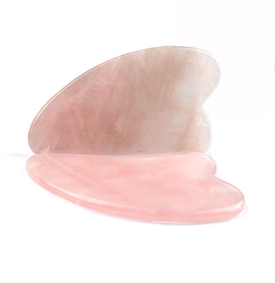 Escrava de Gua Sha de Jade Natural portátil para massagem facial e cuidados de beleza