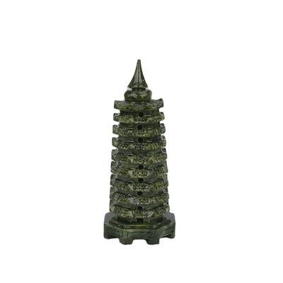 Esculptura requintada safira natural jade Wenchang Torre para Feng Shui modo de decoração n o ABK-13