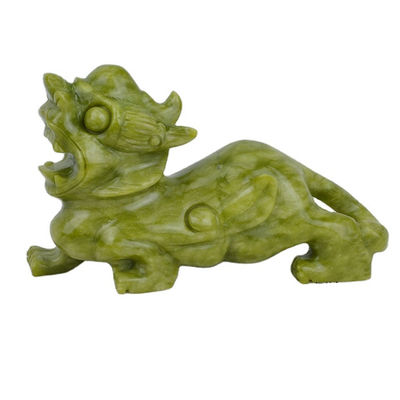 Artesanato verde Feng Shui Decorações para o lar Jade natural Polido Pixiu Ornamentações Par de 2 com e método de impressão Outros