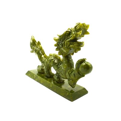 Jade Crafts Engraving Carving Tipo de inspiração asiática Jadeite estátua para colecionáveis únicos