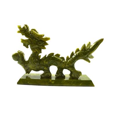 Jade Crafts Engraving Carving Tipo de inspiração asiática Jadeite estátua para colecionáveis únicos