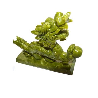 Jade Crafts Engraving Carving Tipo de inspiração asiática Jadeite estátua para colecionáveis únicos