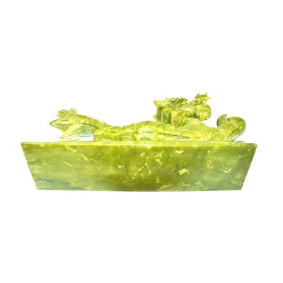 Jade Crafts Engraving Carving Tipo de inspiração asiática Jadeite estátua para colecionáveis únicos