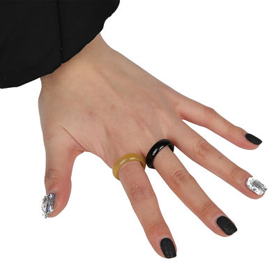 2024 Design Magic Jade Rings para Mulheres Jade Color Finger Rings Good Luck Gifts Outras