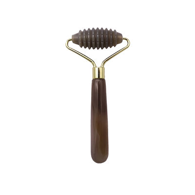 Massage Hammer Agate cinza Roller de jade com pontas para massagem facial natural antienvelhecimento terapia de bolsas de olhos ferramentas de massagem antienvelhecimento